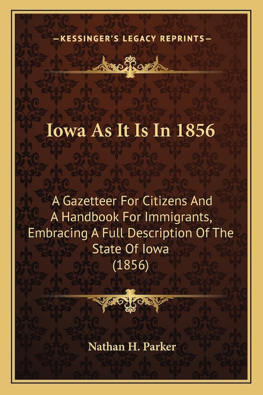 Couverture_Iowa as It Is in 1856