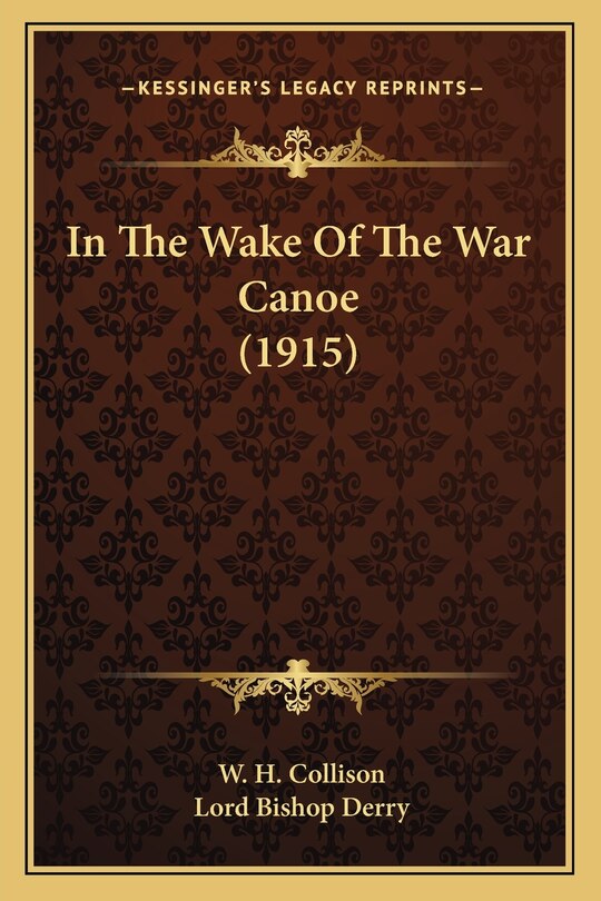 Couverture_In The Wake Of The War Canoe (1915)