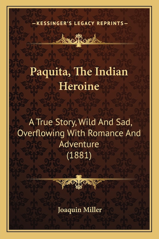 Front cover_Paquita, The Indian Heroine