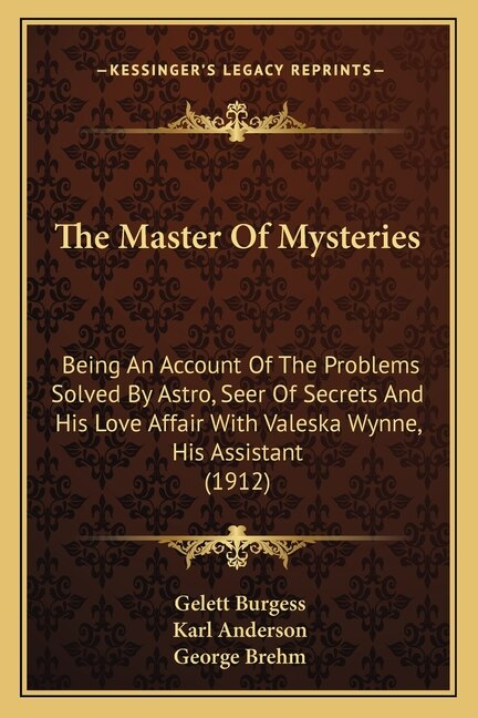 Front cover_The Master Of Mysteries