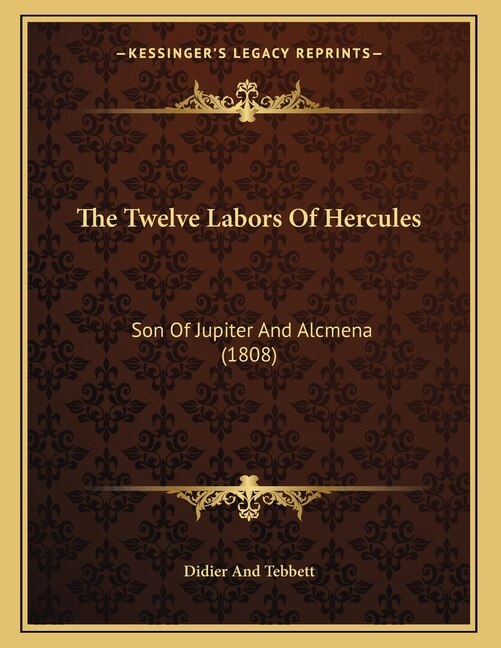Front cover_The Twelve Labors Of Hercules