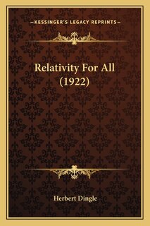 Front cover_Relativity for All (1922)