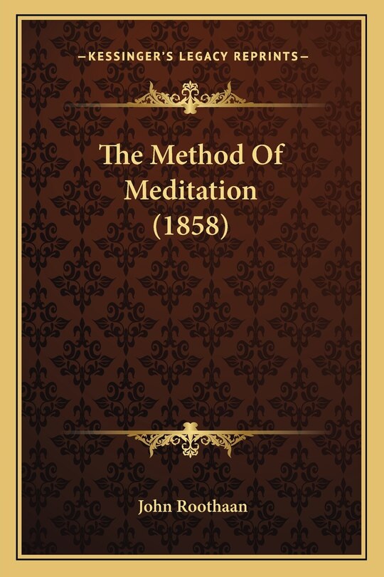 Front cover_The Method of Meditation (1858)
