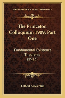 Front cover_The Princeton Colloquium 1909, Part One