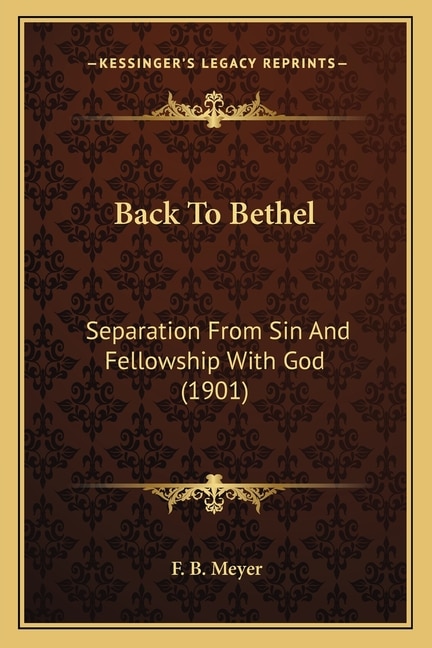 Front cover_Back To Bethel