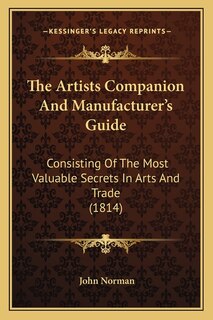 Front cover_The Artists Companion And Manufacturer's Guide