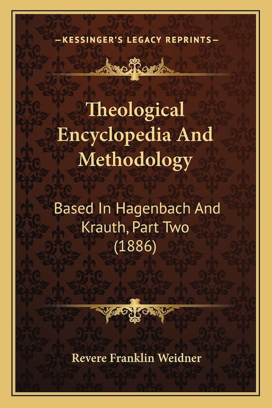 Couverture_Theological Encyclopedia And Methodology