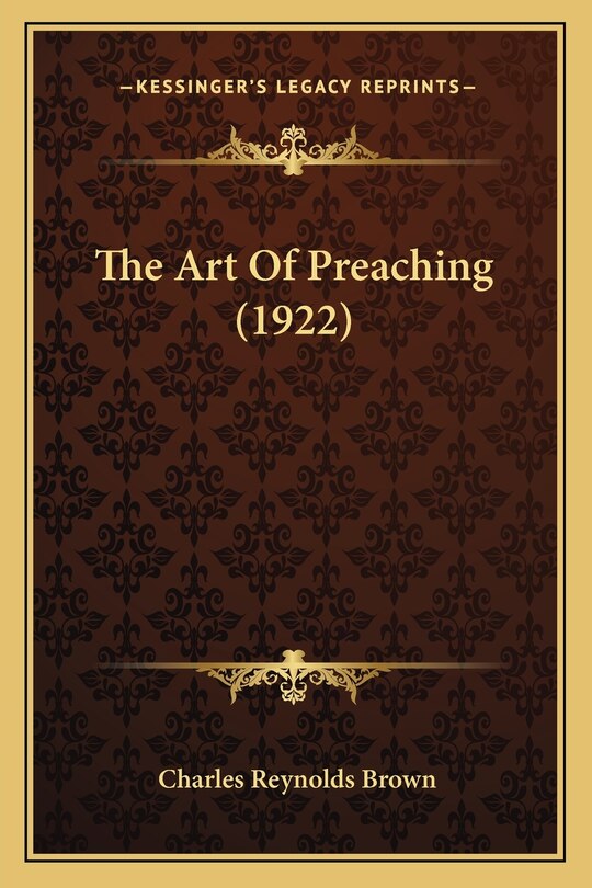 Front cover_The Art Of Preaching (1922)