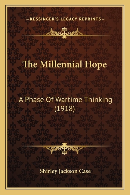 Front cover_The Millennial Hope