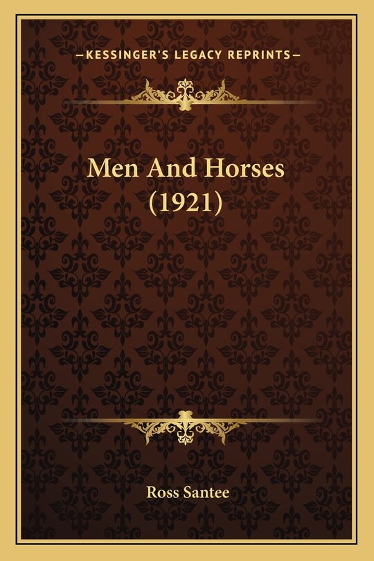 Front cover_Men And Horses (1921)