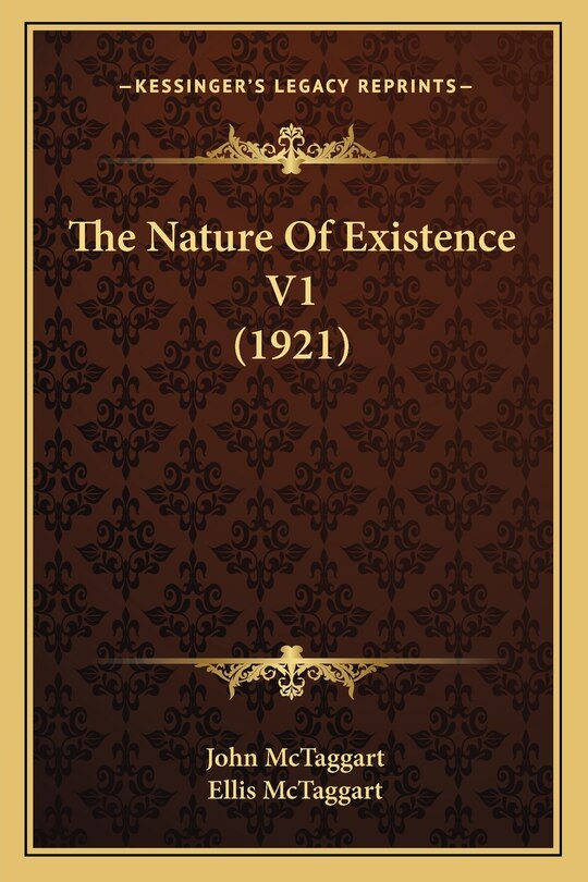 Front cover_The Nature Of Existence V1 (1921)