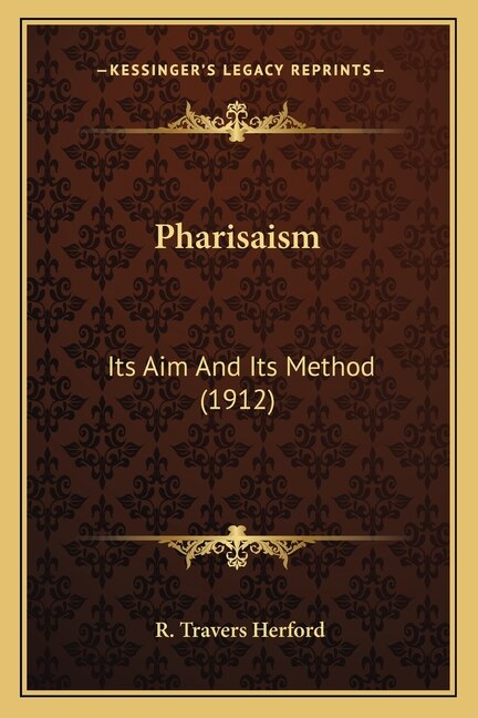 Front cover_Pharisaism