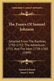 Front cover_The Essays Of Samuel Johnson