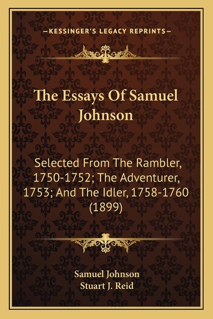 Front cover_The Essays Of Samuel Johnson