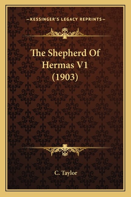 Front cover_The Shepherd Of Hermas V1 (1903)