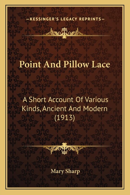 Front cover_Point And Pillow Lace