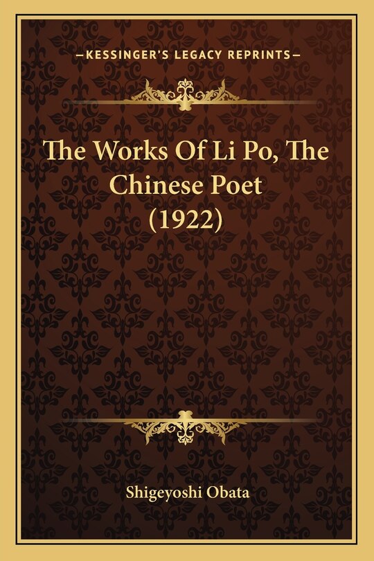 Front cover_The Works of Li Po, the Chinese Poet (1922)