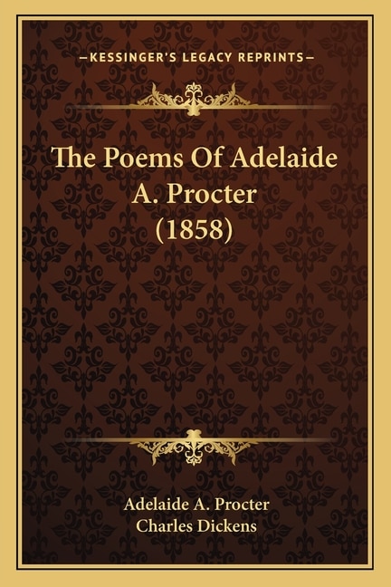 Front cover_The Poems of Adelaide A. Procter (1858)