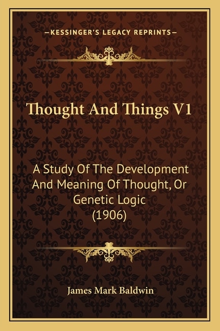 Front cover_Thought And Things V1