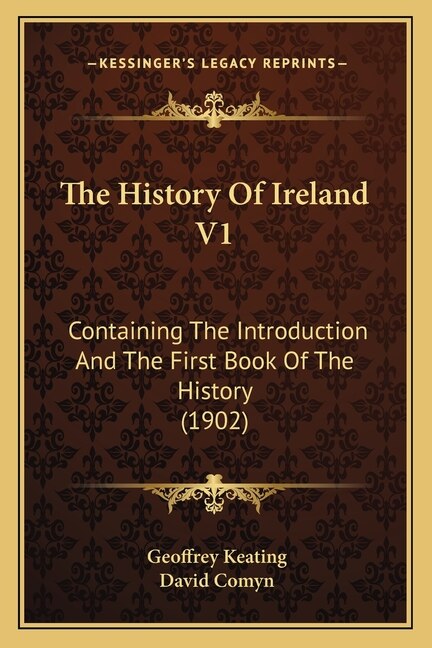 Front cover_The History Of Ireland V1