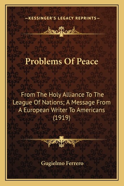 Front cover_Problems of Peace