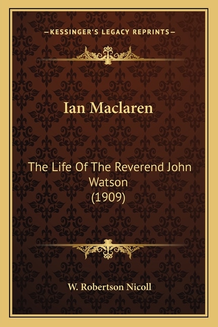 Front cover_Ian Maclaren