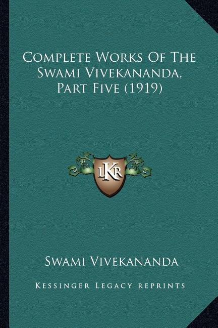 Couverture_Complete Works Of The Swami Vivekananda, Part Five (1919)