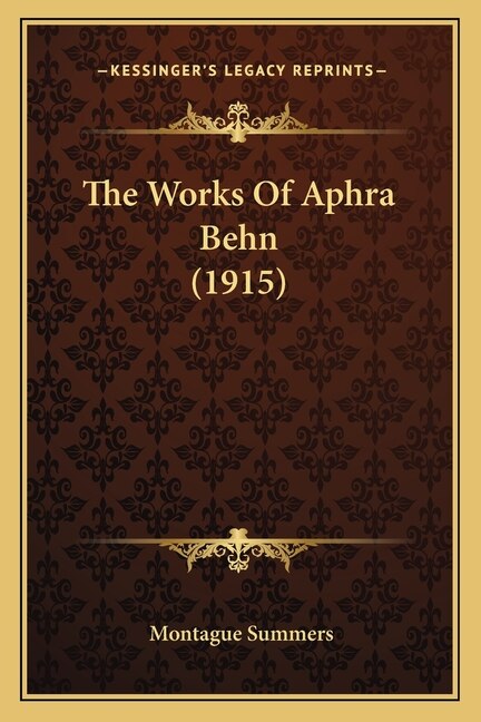 Couverture_The Works Of Aphra Behn (1915)