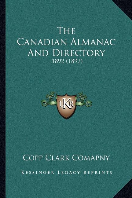 Front cover_The Canadian Almanac and Directory