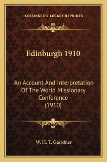 Front cover_Edinburgh 1910