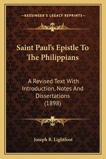 Couverture_Saint Paul's Epistle To The Philippians