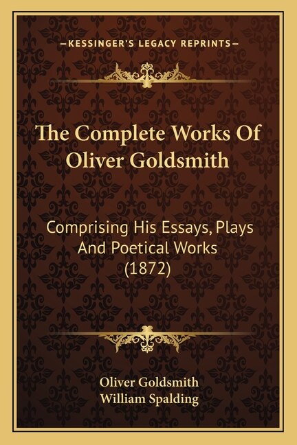 Couverture_The Complete Works Of Oliver Goldsmith