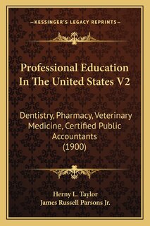 Couverture_Professional Education In The United States V2