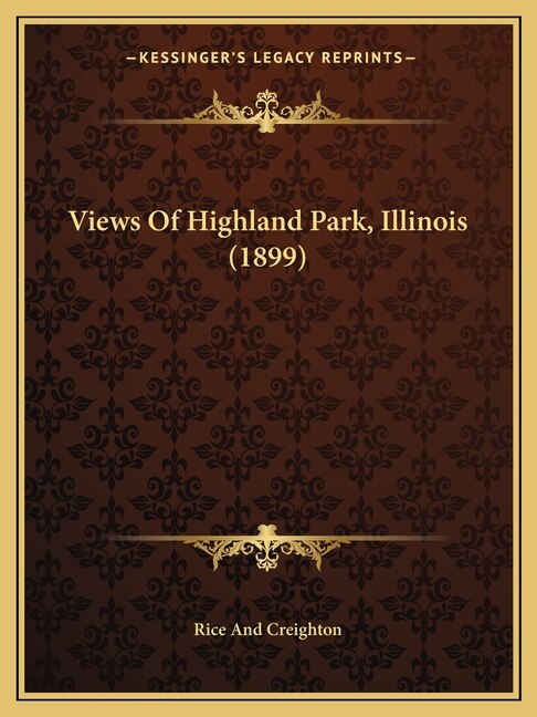 Front cover_Views Of Highland Park, Illinois (1899)