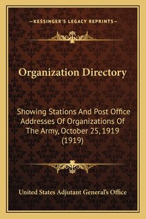 Front cover_Organization Directory