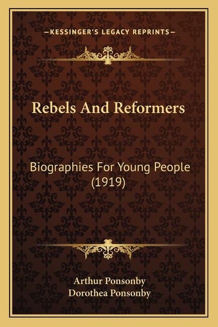 Couverture_Rebels And Reformers