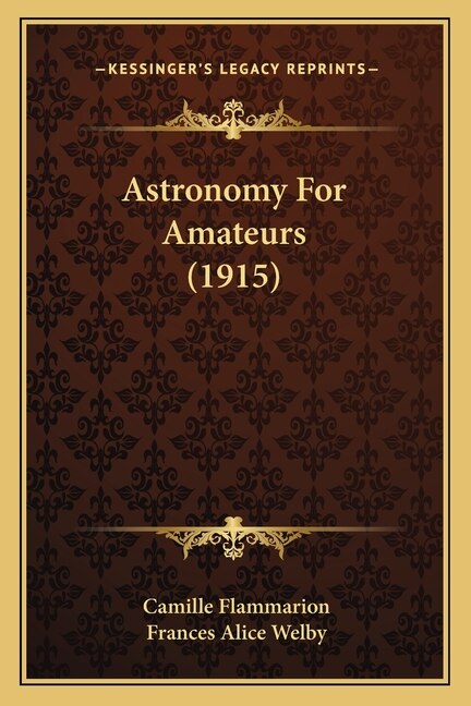 Front cover_Astronomy For Amateurs (1915)