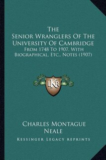 Couverture_The Senior Wranglers Of The University Of Cambridge