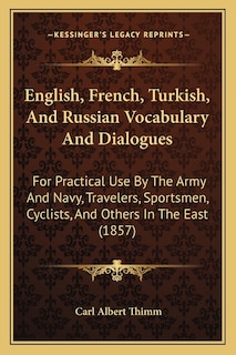 Couverture_English, French, Turkish, And Russian Vocabulary And Dialogues