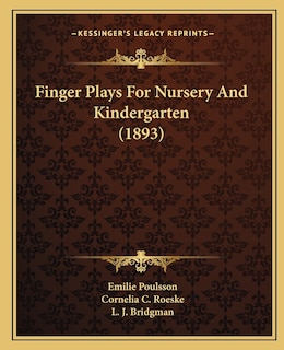 Front cover_Finger Plays for Nursery and Kindergarten (1893)