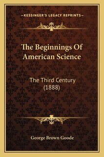 Couverture_The Beginnings Of American Science