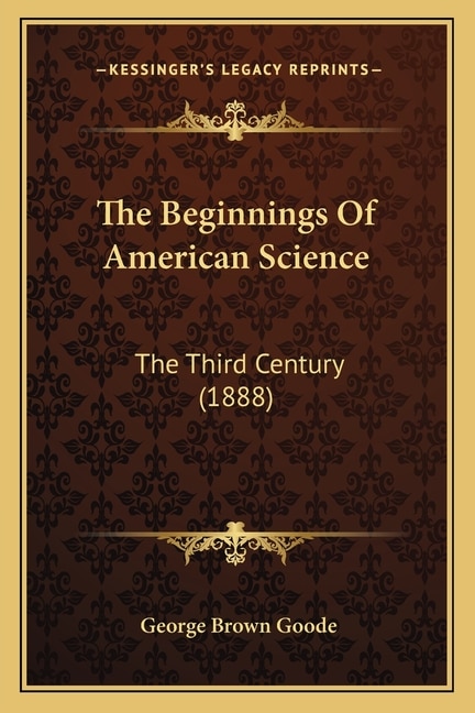 Couverture_The Beginnings Of American Science