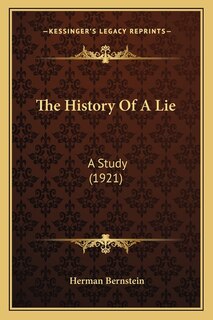 Front cover_The History Of A Lie