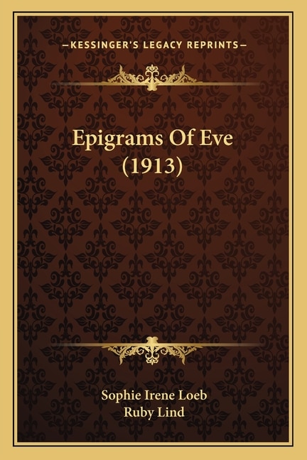 Front cover_Epigrams Of Eve (1913)