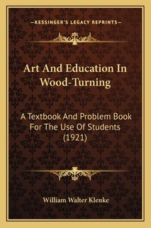 Couverture_Art And Education In Wood-Turning
