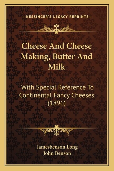 Front cover_Cheese And Cheese Making, Butter And Milk