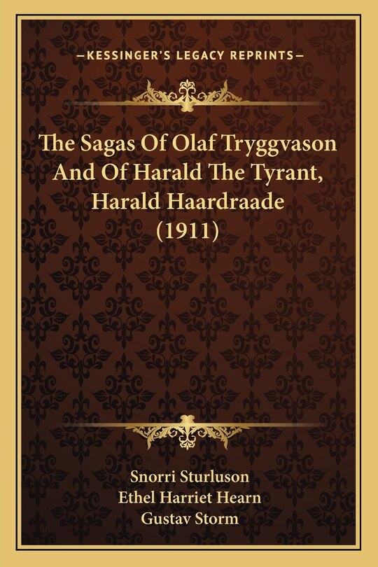 Couverture_The Sagas of Olaf Tryggvason and of Harald the Tyrant, Harald Haardraade (1911)