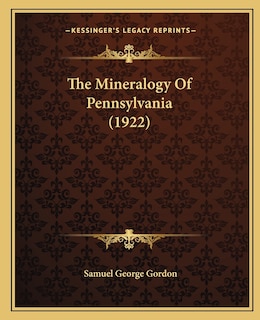 Front cover_The Mineralogy of Pennsylvania (1922)