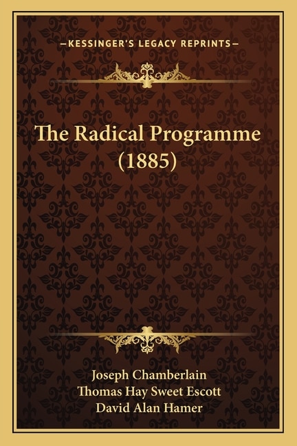 Front cover_The Radical Programme (1885)