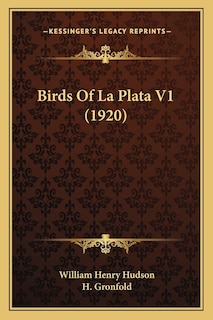 Couverture_Birds Of La Plata V1 (1920)